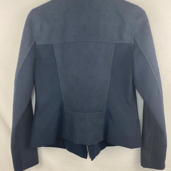 Trouve Motorcycle Jacket Blue Zip Up Small - Picture 6 of 11